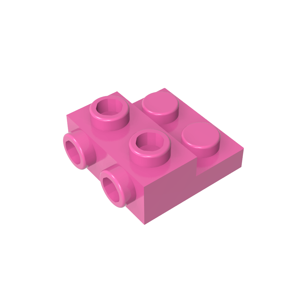 Plaque spéciale 2 x 2 x 0,667 avec deux goujons latéraux et deux goujons en relief-MyGobricksFr