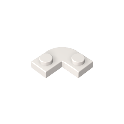 Plaque, coins arrondis 2 x 2 avec découpe 1 x 1-MyGobricksFr