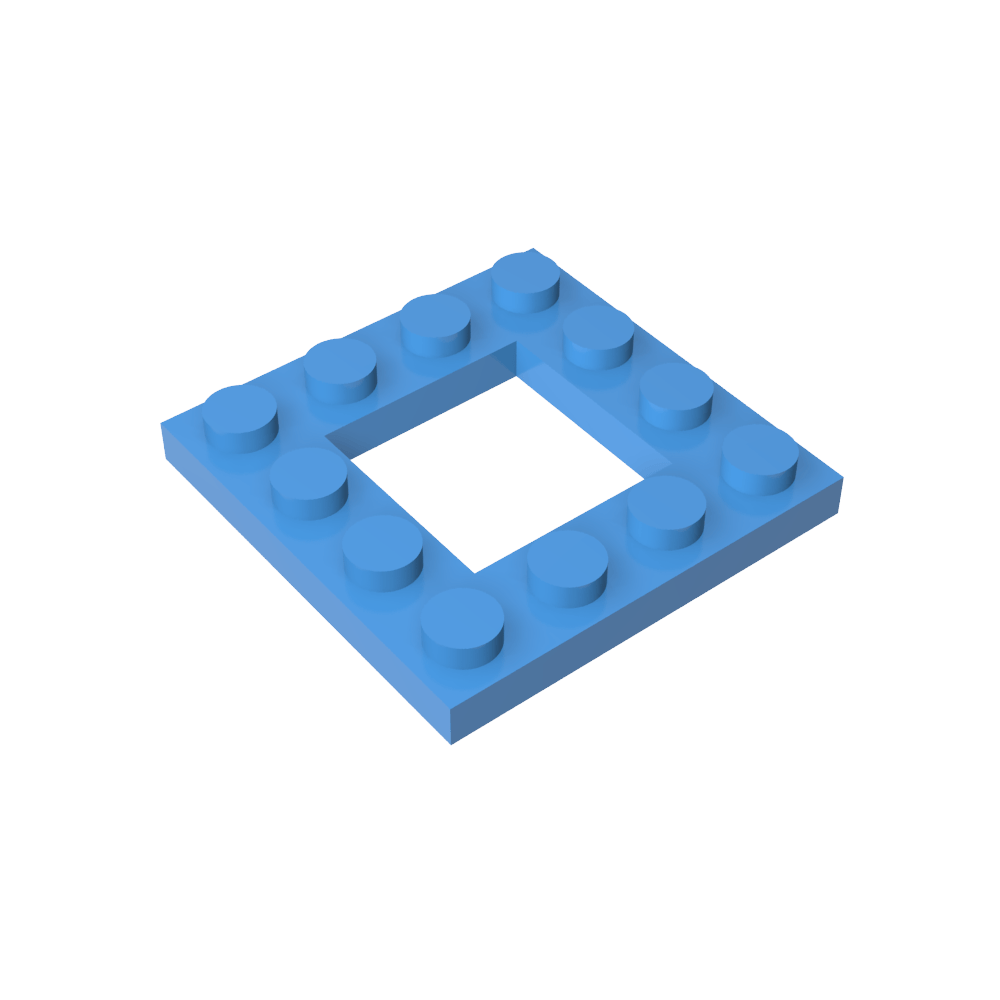 Plaque spéciale 4 x 4 avec découpe 2 x 2-MyGobricksFr