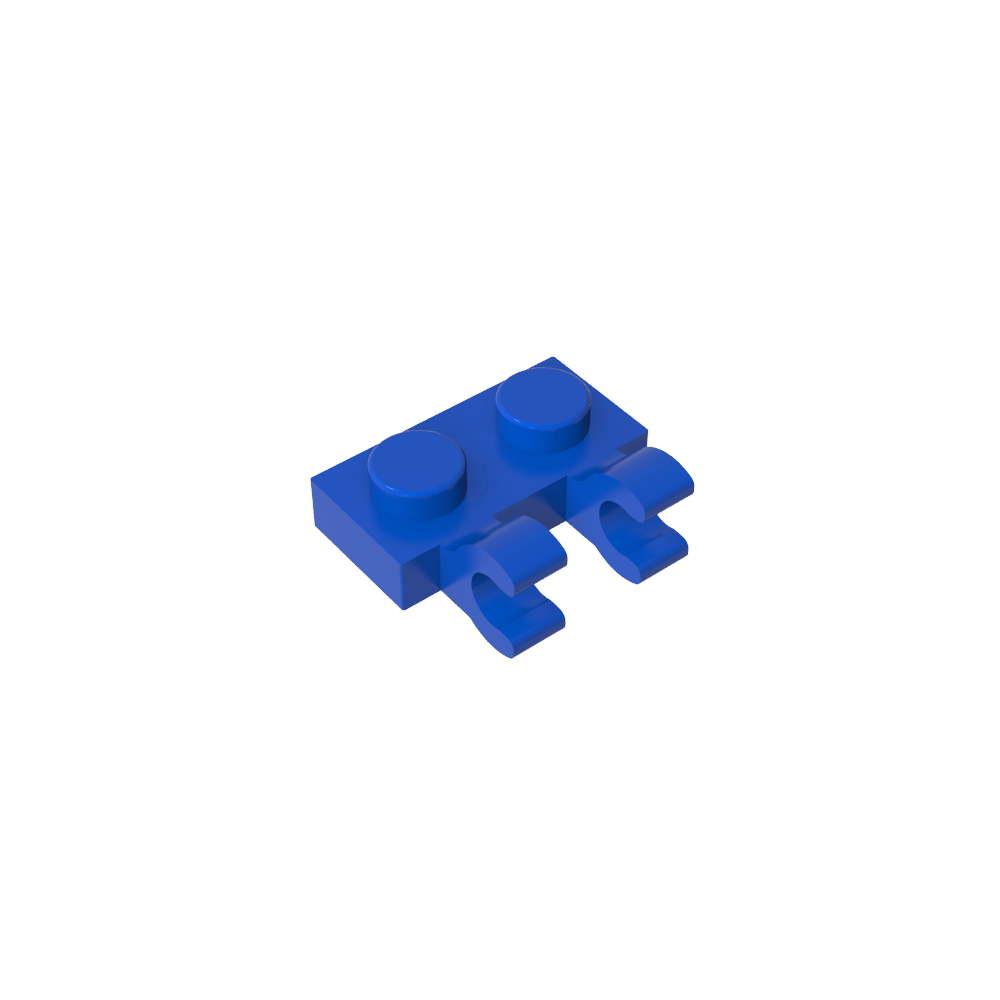 Plaque spéciale 1 x 2 avec clips horizontaux [clips en U épais]-MyGobricksFr