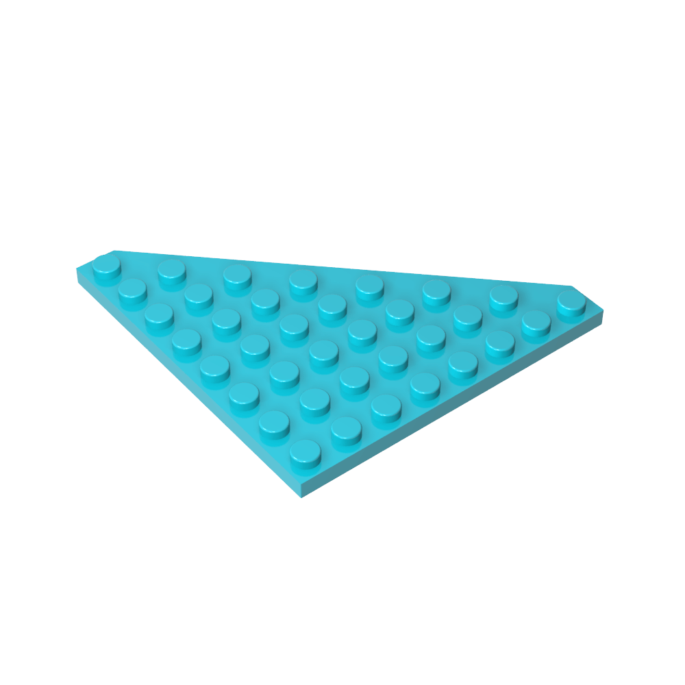 Plaque compensée 8 x 8 coin coupé-MyGobricksFr