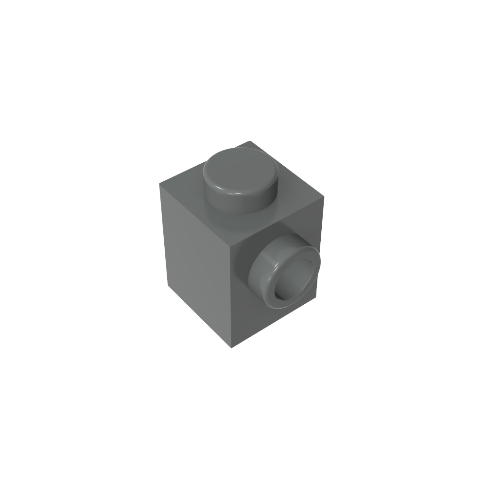 Brique spéciale 1 x 1 avec tenon sur 1 côté-MyGobricksFr
