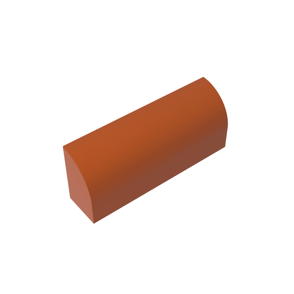 Brique courbe 1 x 4 x 1 1/3 sans montants, dessus incurvé-MyGobricksFr