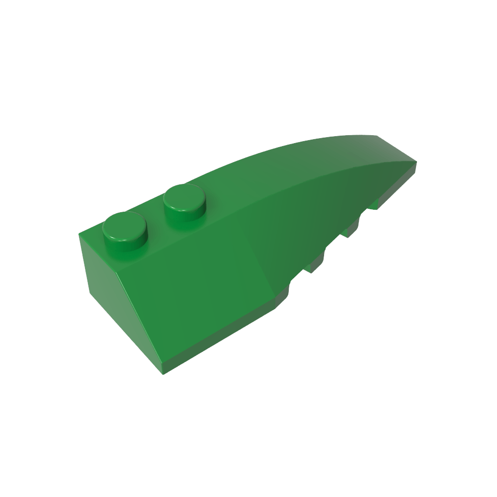 Coin incurvé 6 x 2 Droite-MyGobricksFr