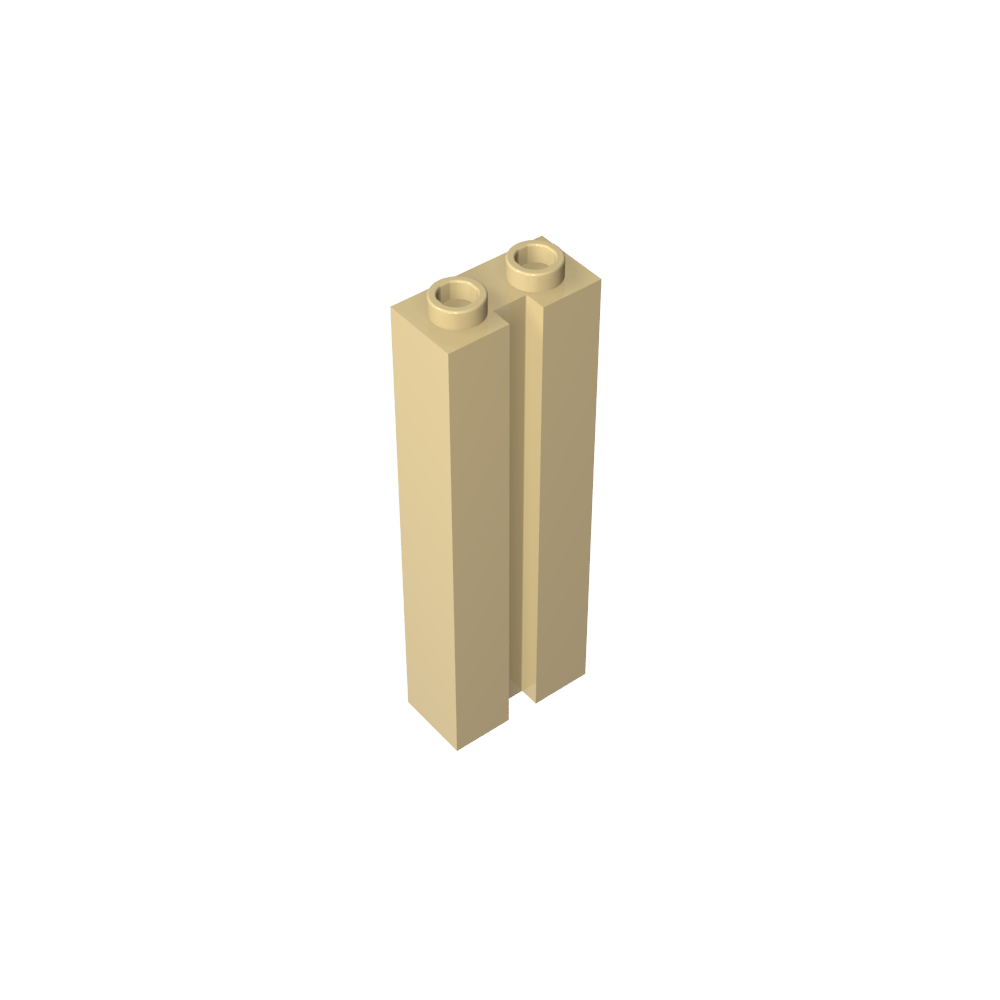 Brique spéciale 1 x 2 x 5 avec rainure-MyGobricksFr