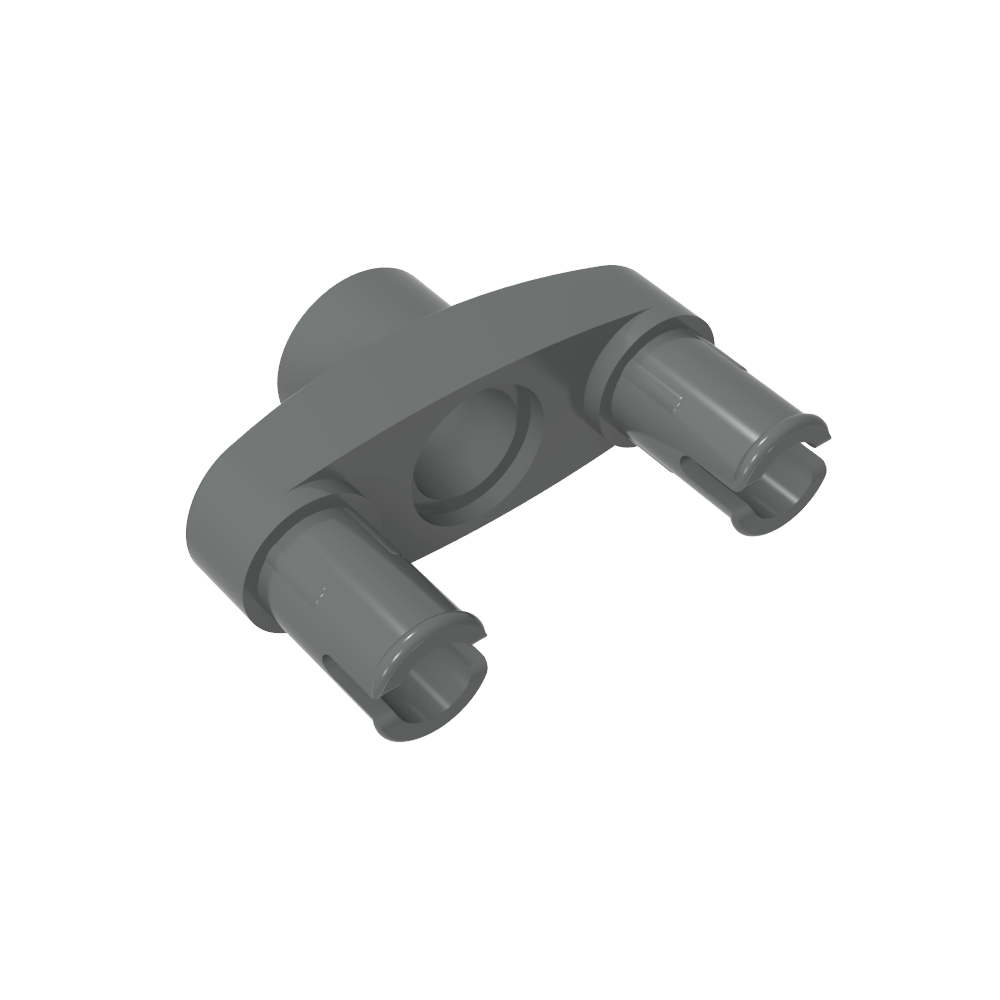 Connecteur à broches Technic 3L avec 2 broches et trou central-MyGobricksFr