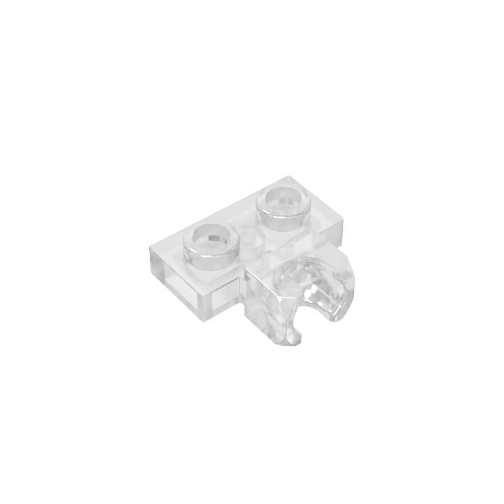 Plaque spéciale 1 x 2 5,9 mm, coupelle centrale latérale-MyGobricksFr