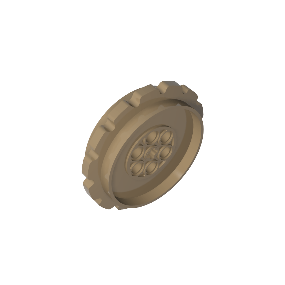 Roue dentée à chenille Technic, grand diamètre, 7 trous-MyGobricksFr