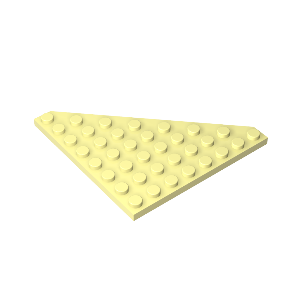 Plaque compensée 8 x 8 coin coupé-MyGobricksFr