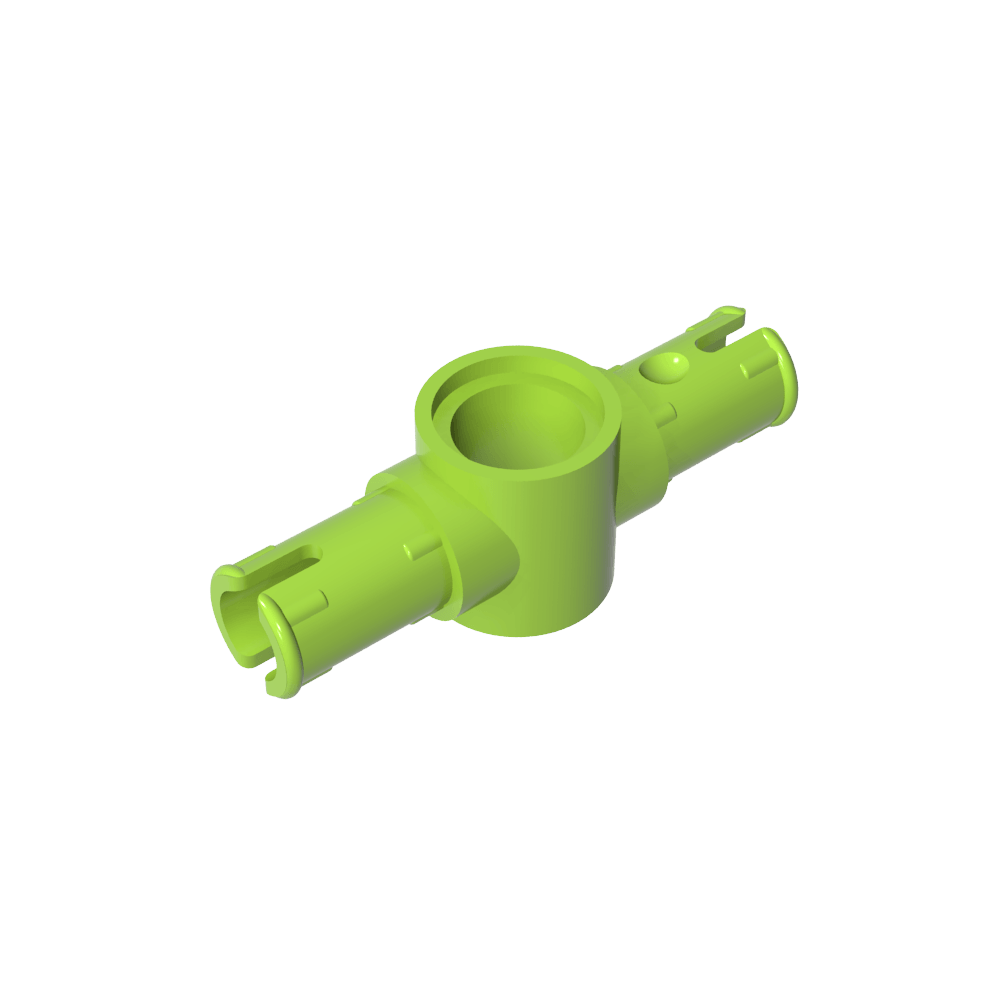 Connecteur Technic à 2 broches avec rainures de friction longitudinales [Grands trous carrés pour les broches]-MyGobricksFr