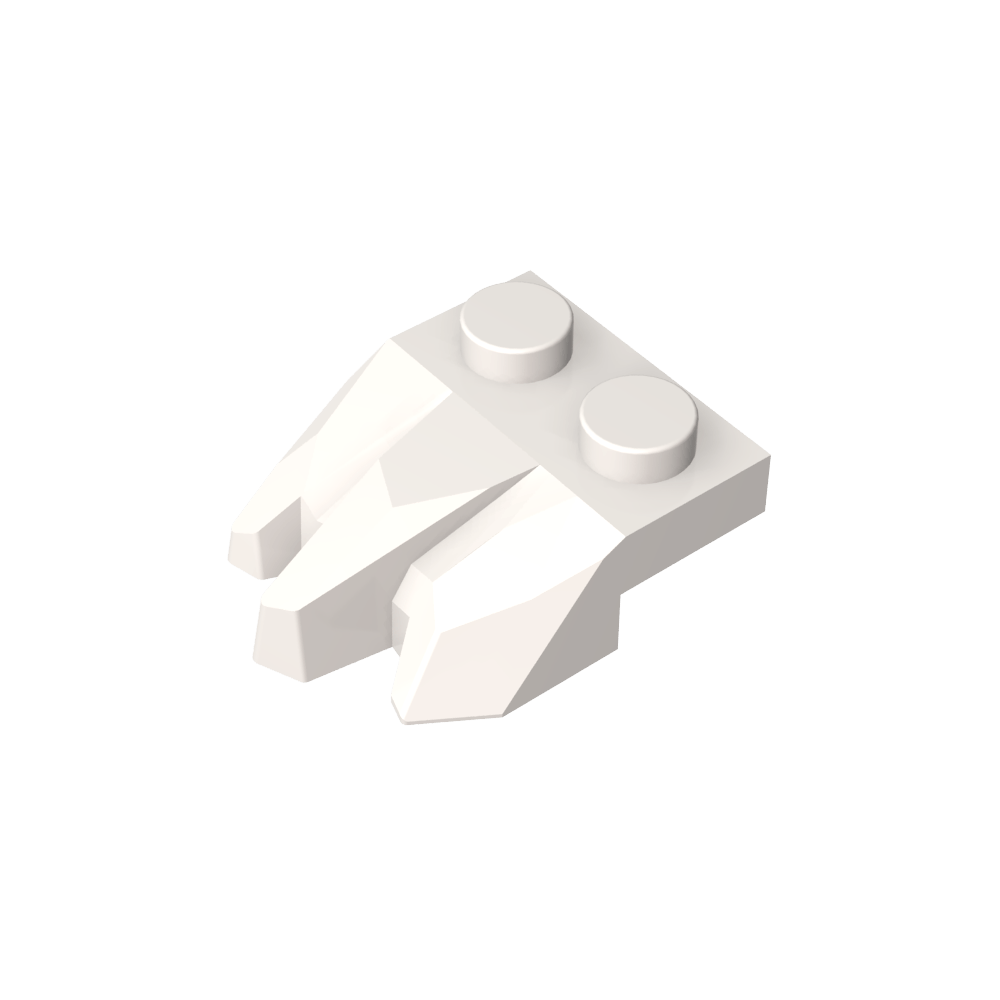 Assiette spéciale 2 x 3 avec roches-MyGobricksFr