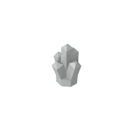 Pierre 1 x 1 Cristal 5 Points-MyGobricksFr