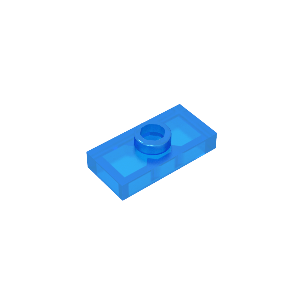 Plaque spéciale 1 x 2 avec 1 goujon rainuré et support de goujon intérieur (cavalier)-MyGobricksFr