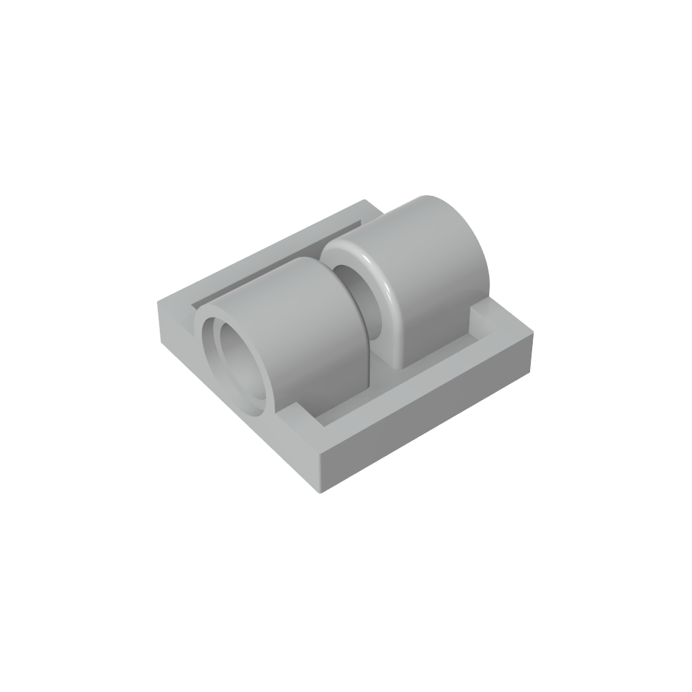 Plaque spéciale 2 x 2 avec 2 trous pour goupilles-MyGobricksFr