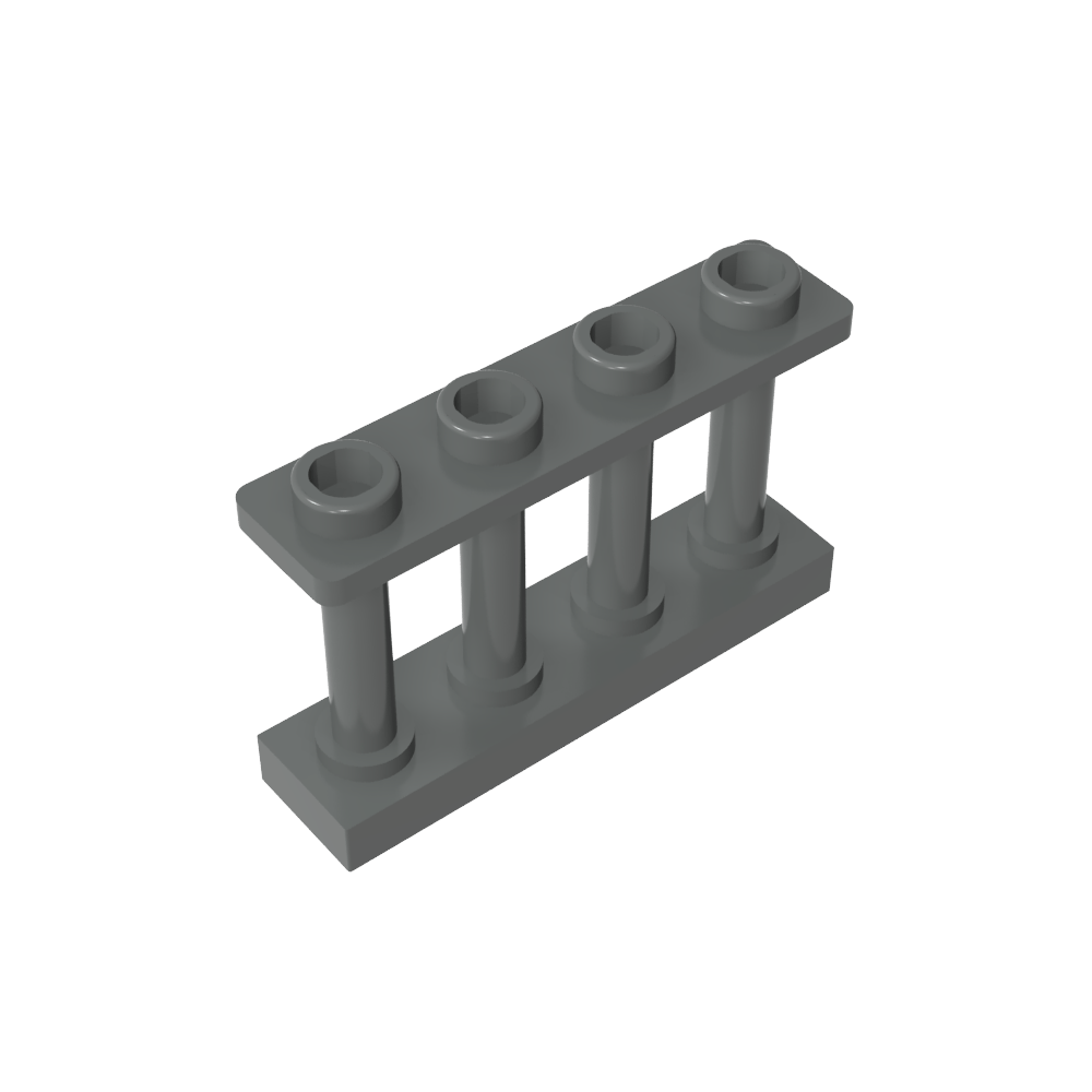 Clôture à fuseaux 1 x 4 x 2 [4 montants supérieurs]-MyGobricksFr