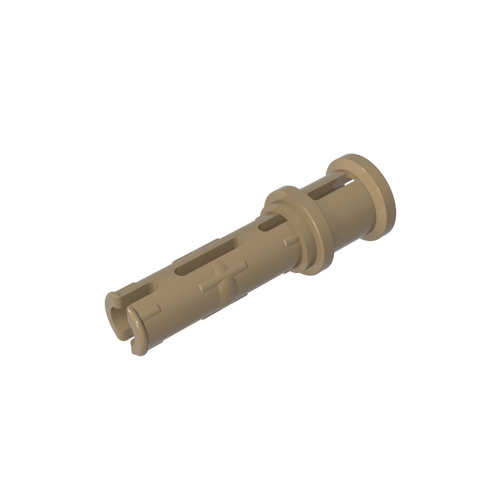 Axe Technic long avec crêtes de friction longitudinales et bague d'arrêt [crête près du bord]-MyGobricksFr
