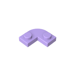 Plaque, coins arrondis 2 x 2 avec découpe 1 x 1-MyGobricksFr
