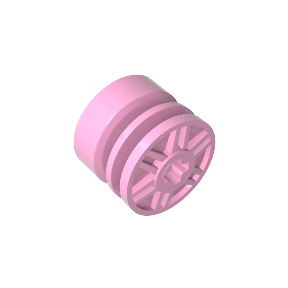 Roue 18 x 14 avec trou d'axe, faux boulons et rayons peu profonds-MyGobricksFr