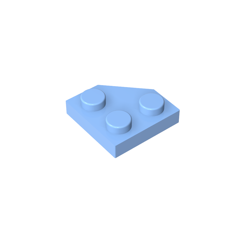 Plaque en coin 2 x 2 Coin coupé-MyGobricksFr