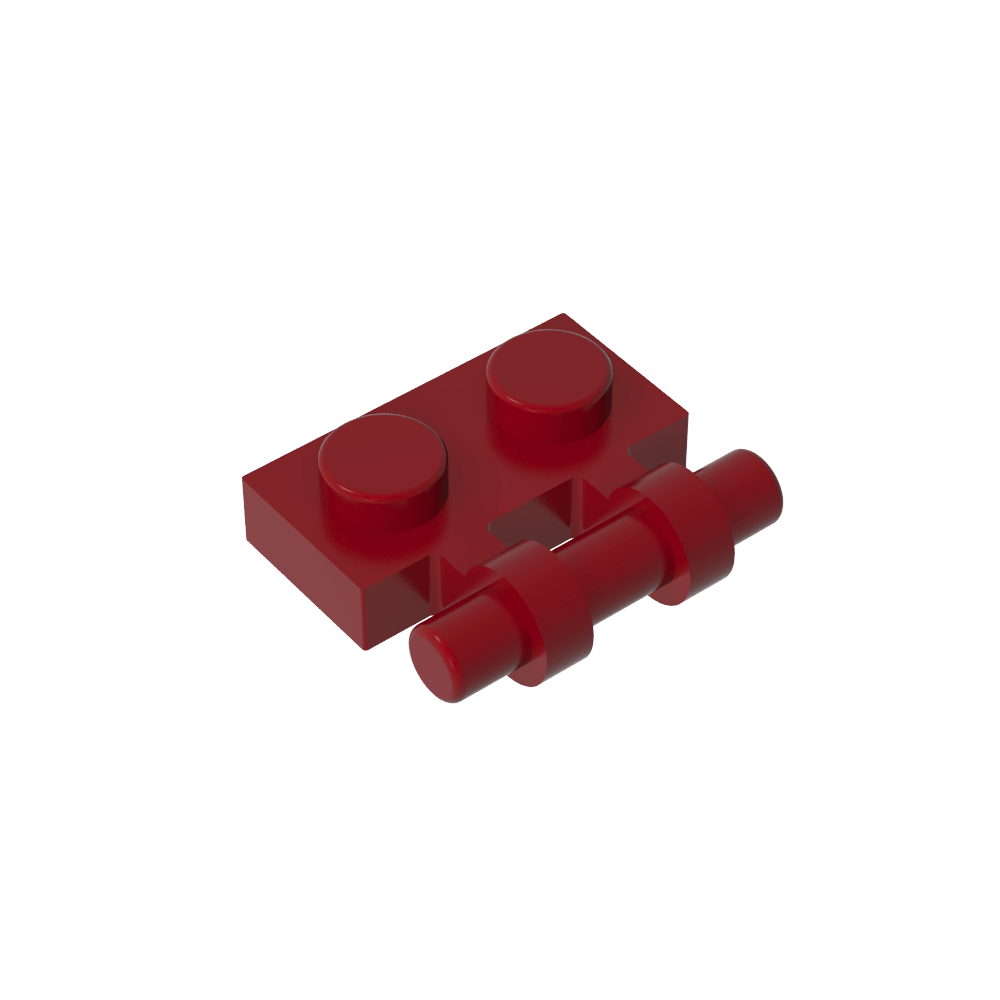 Plaque spéciale 1 x 2 Poignée latérale [Extrémités libres]-MyGobricksFr