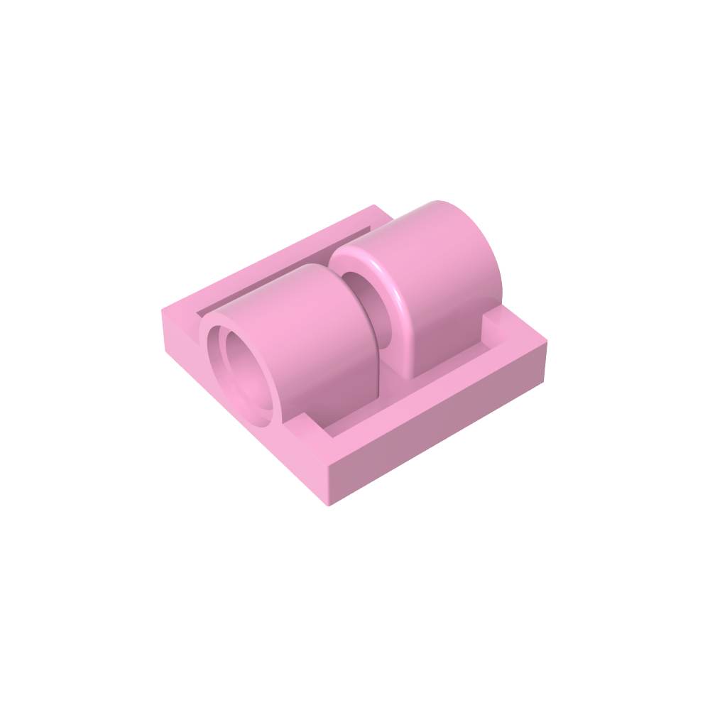 Plaque spéciale 2 x 2 avec 2 trous pour goupilles-MyGobricksFr