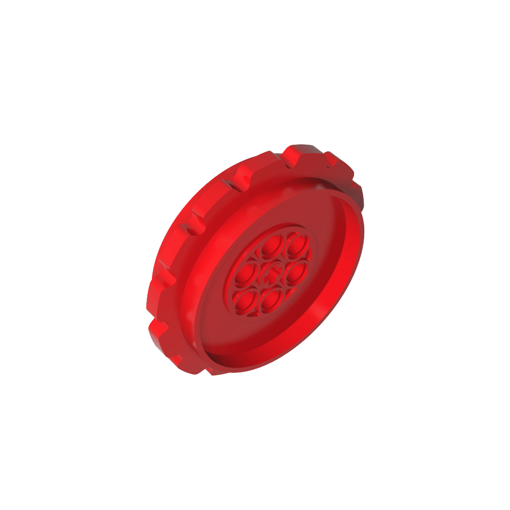 Roue dentée à chenille Technic, grand diamètre, 7 trous-MyGobricksFr