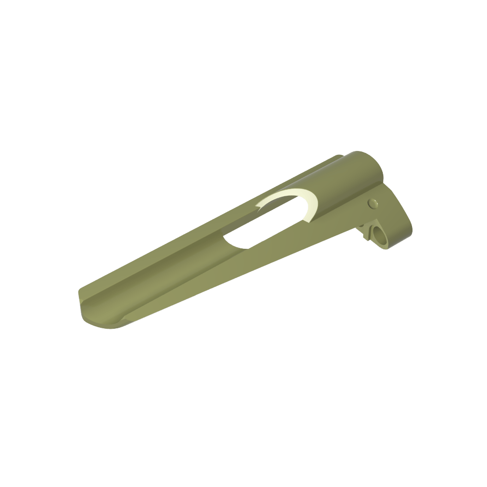 Carénage de panneau Technic n° 8 Petit long, grand trou, côté B-MyGobricksFr