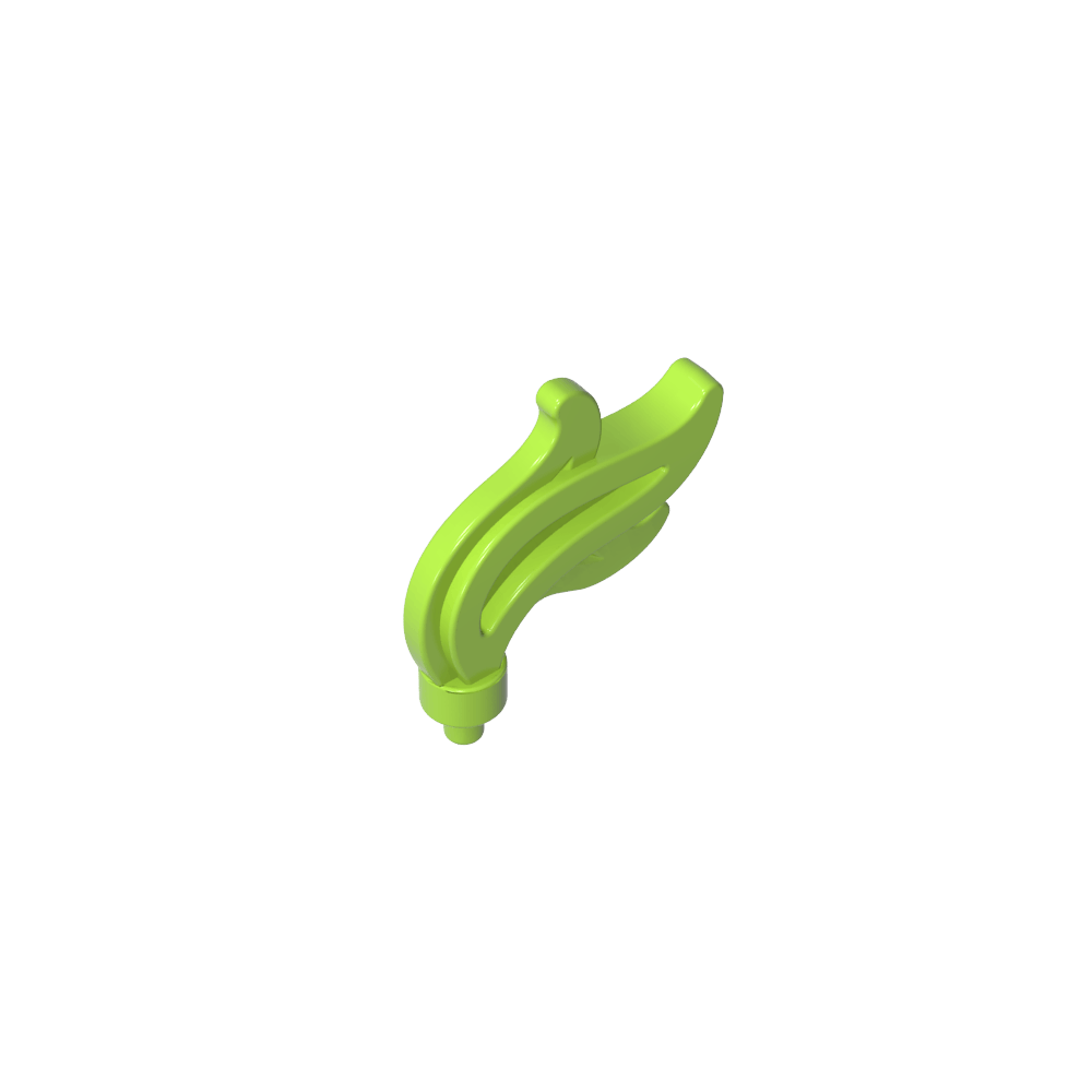 Accessoire de coiffure Plume / Plume / Flamme Triple Point-MyGobricksFr