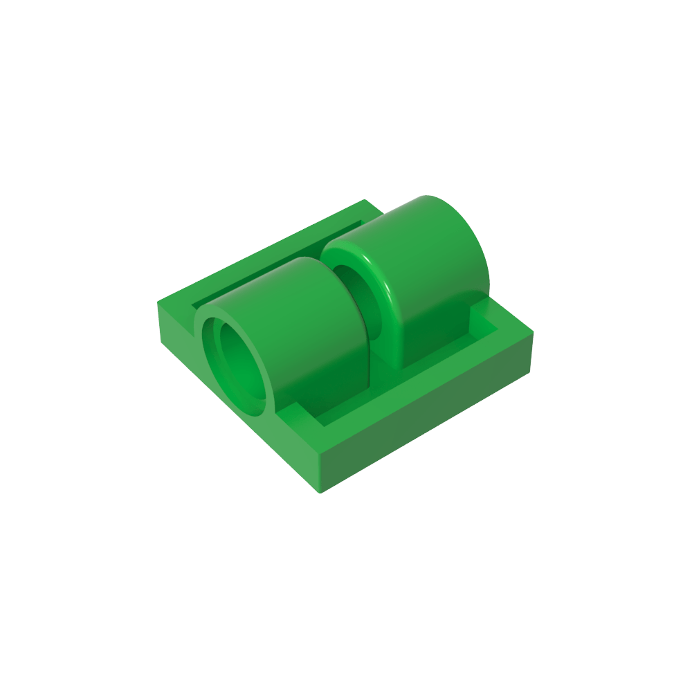 Plaque spéciale 2 x 2 avec 2 trous pour goupilles-MyGobricksFr