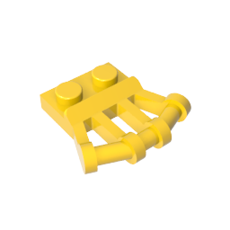 Assiette spéciale 1 x 2 avec poignées inclinées sur le côté-MyGobricksFr