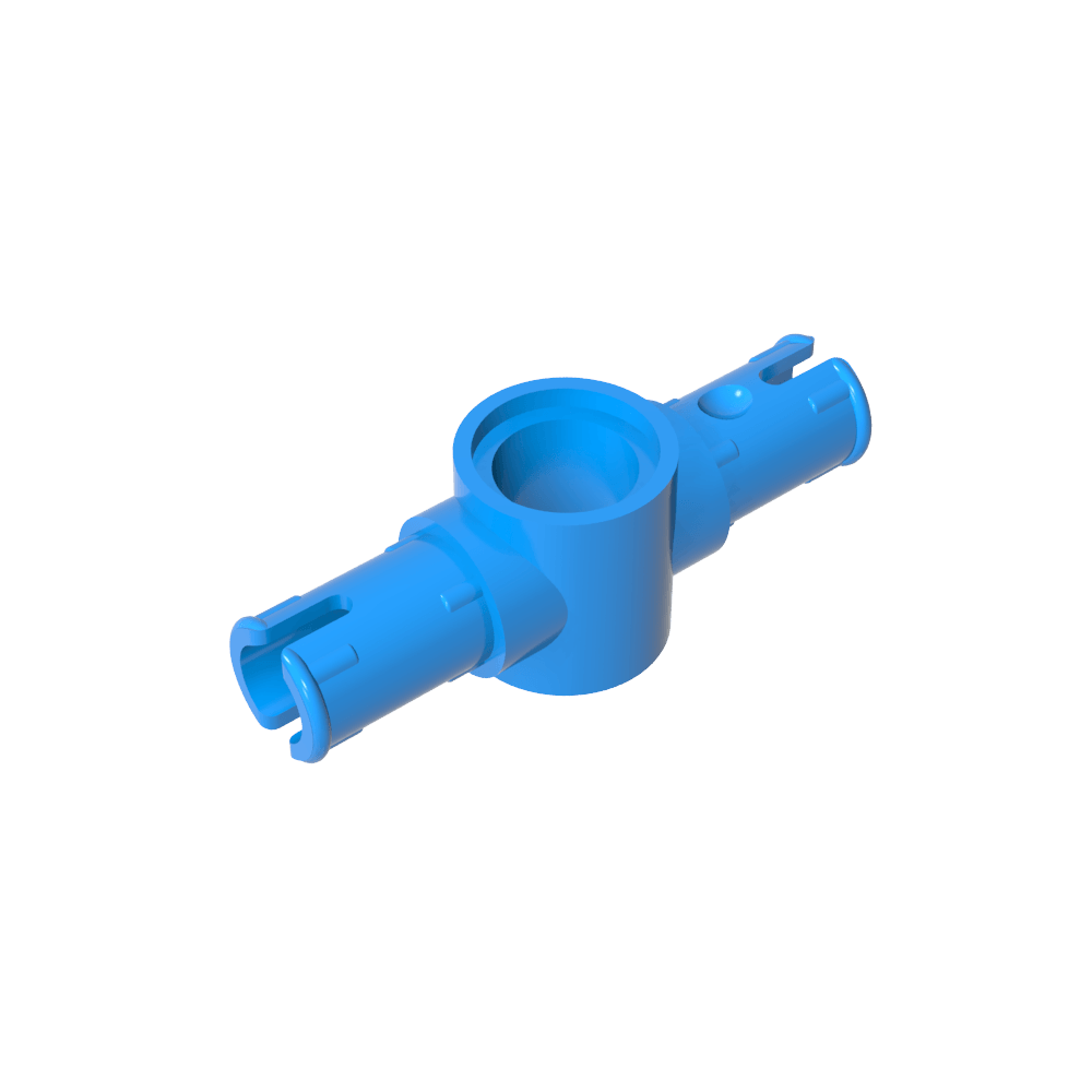 Connecteur Technic à 2 broches avec rainures de friction longitudinales [Grands trous carrés pour les broches]-MyGobricksFr