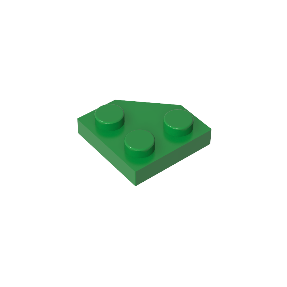 Plaque en coin 2 x 2 Coin coupé-MyGobricksFr