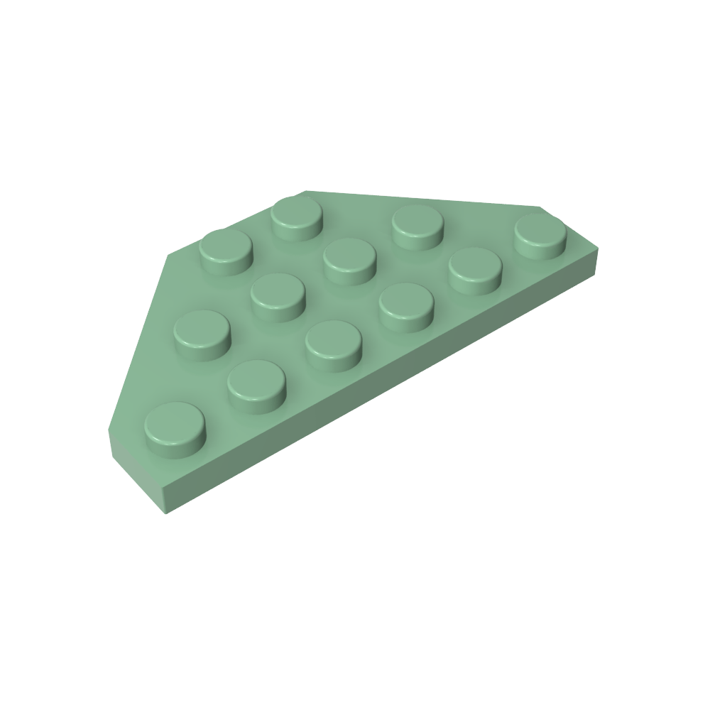 Plaque en coin 3 x 6 Coins coupés-MyGobricksFr