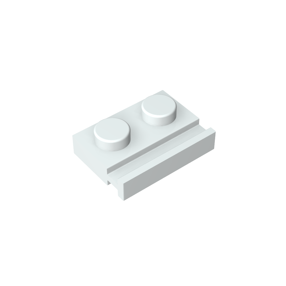 Plaque spéciale 1 x 2 avec rail de porte-MyGobricksFr