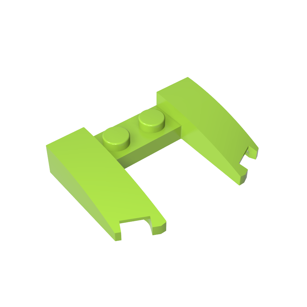 Découpe en forme de coin incurvée 3 x 4 x 2/3-MyGobricksFr