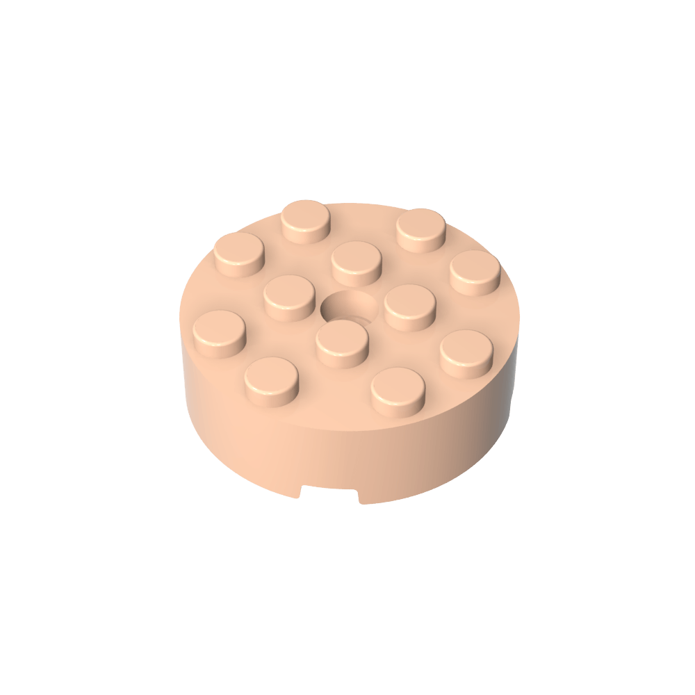 Brique ronde 4 x 4 [Trou central]-MyGobricksFr