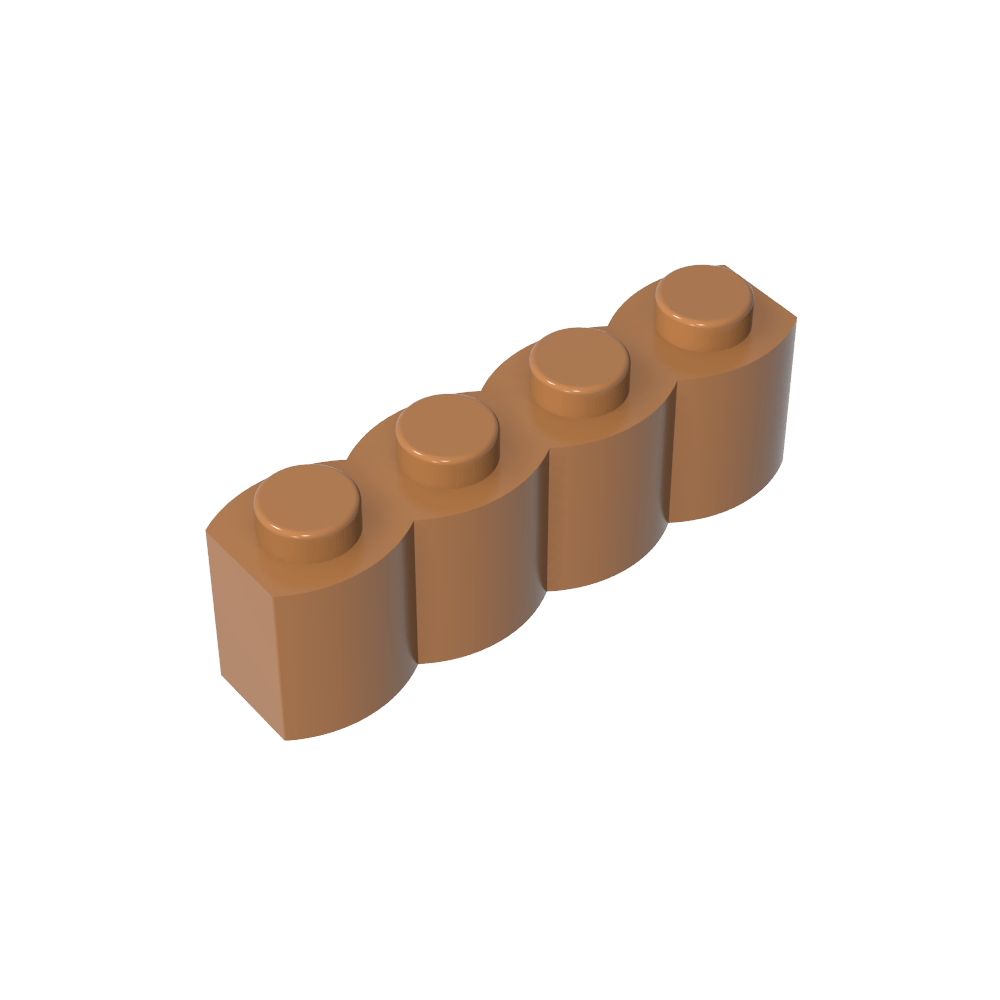 Brique spéciale 1 x 4 Palisade [alias Bûche]-MyGobricksFr