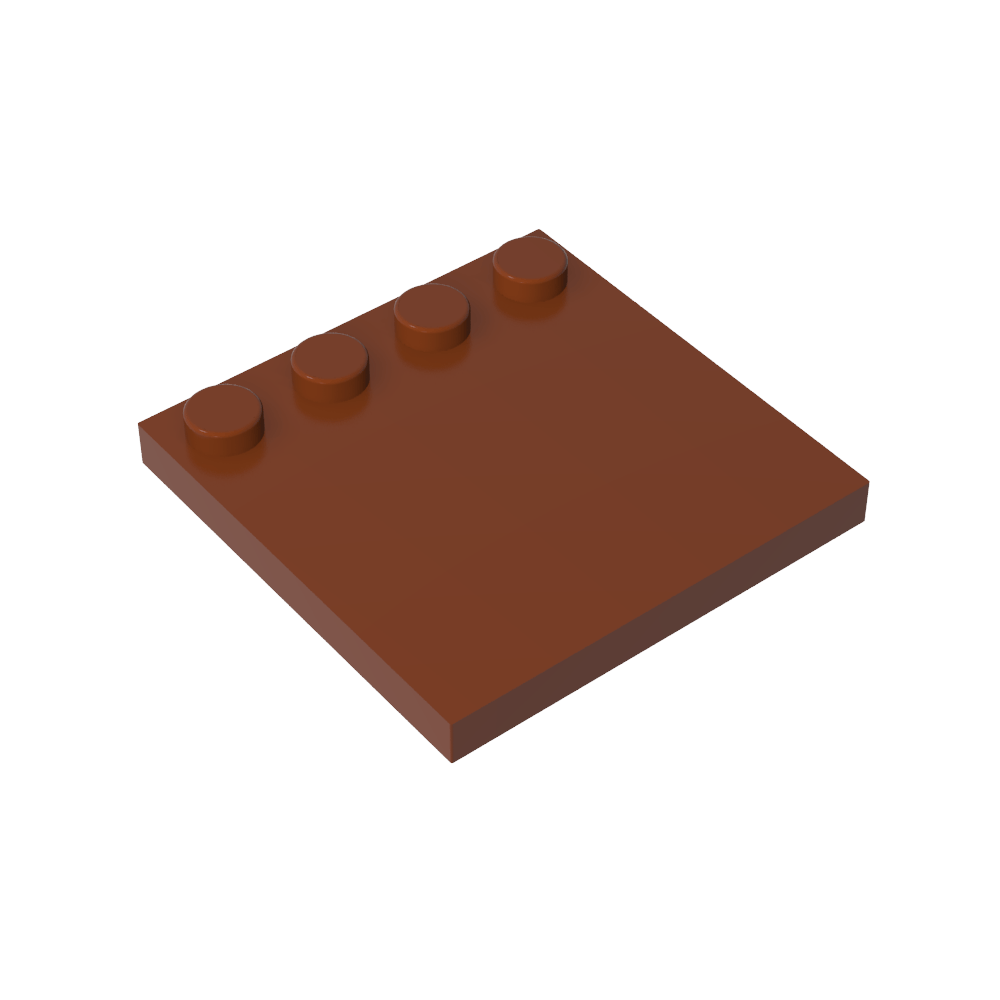 Plaques spéciales 4 x 4 avec goujons sur un bord [Lisse]-MyGobricksFr