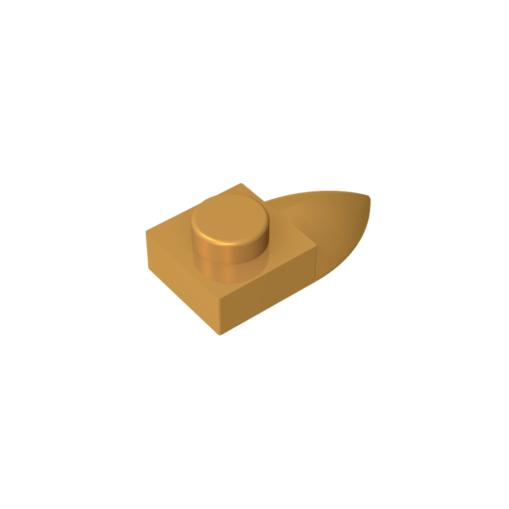 Plaque spéciale 1 x 1 avec dent-MyGobricksFr