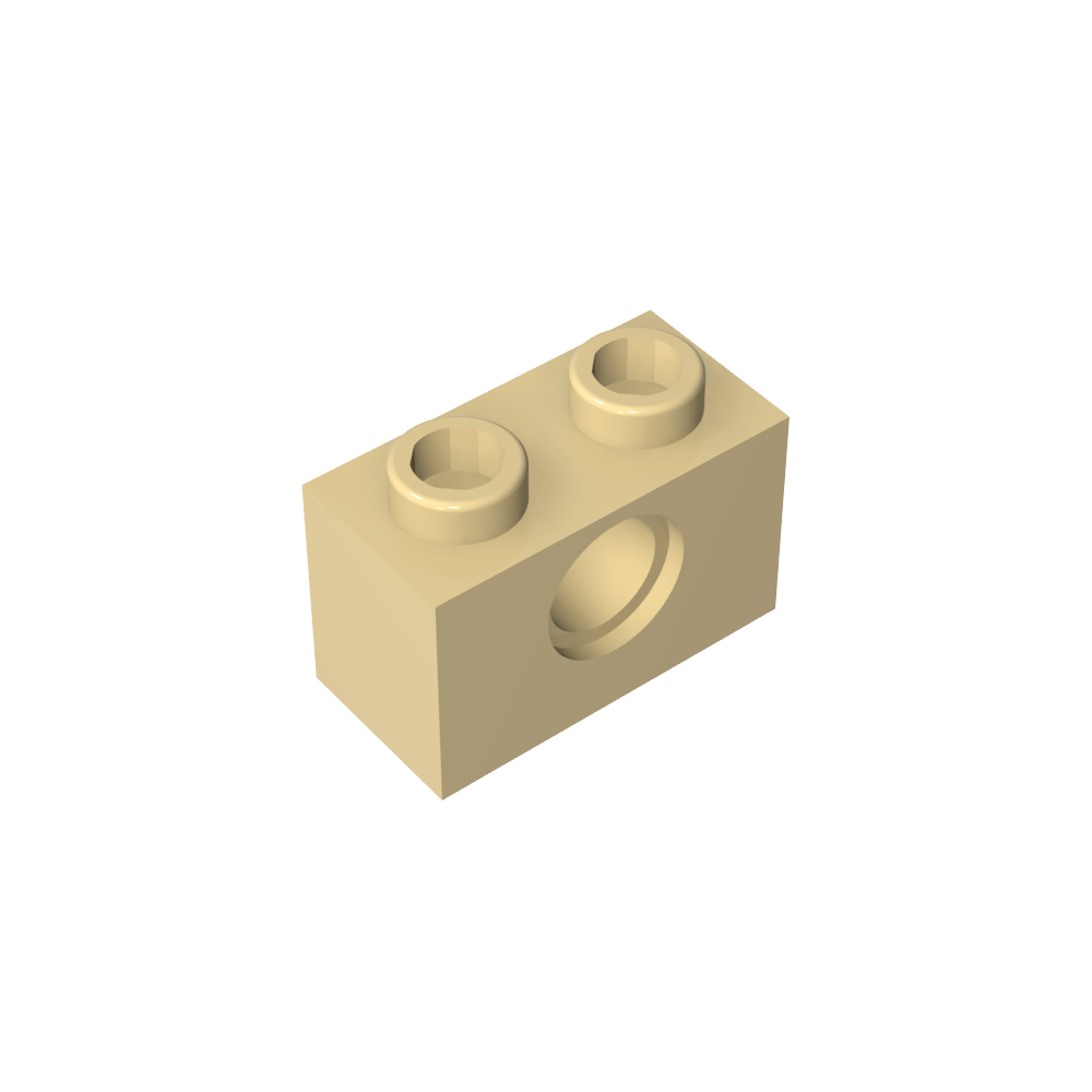 Brique technique 1 x 2 [1 trou]-MyGobricksFr