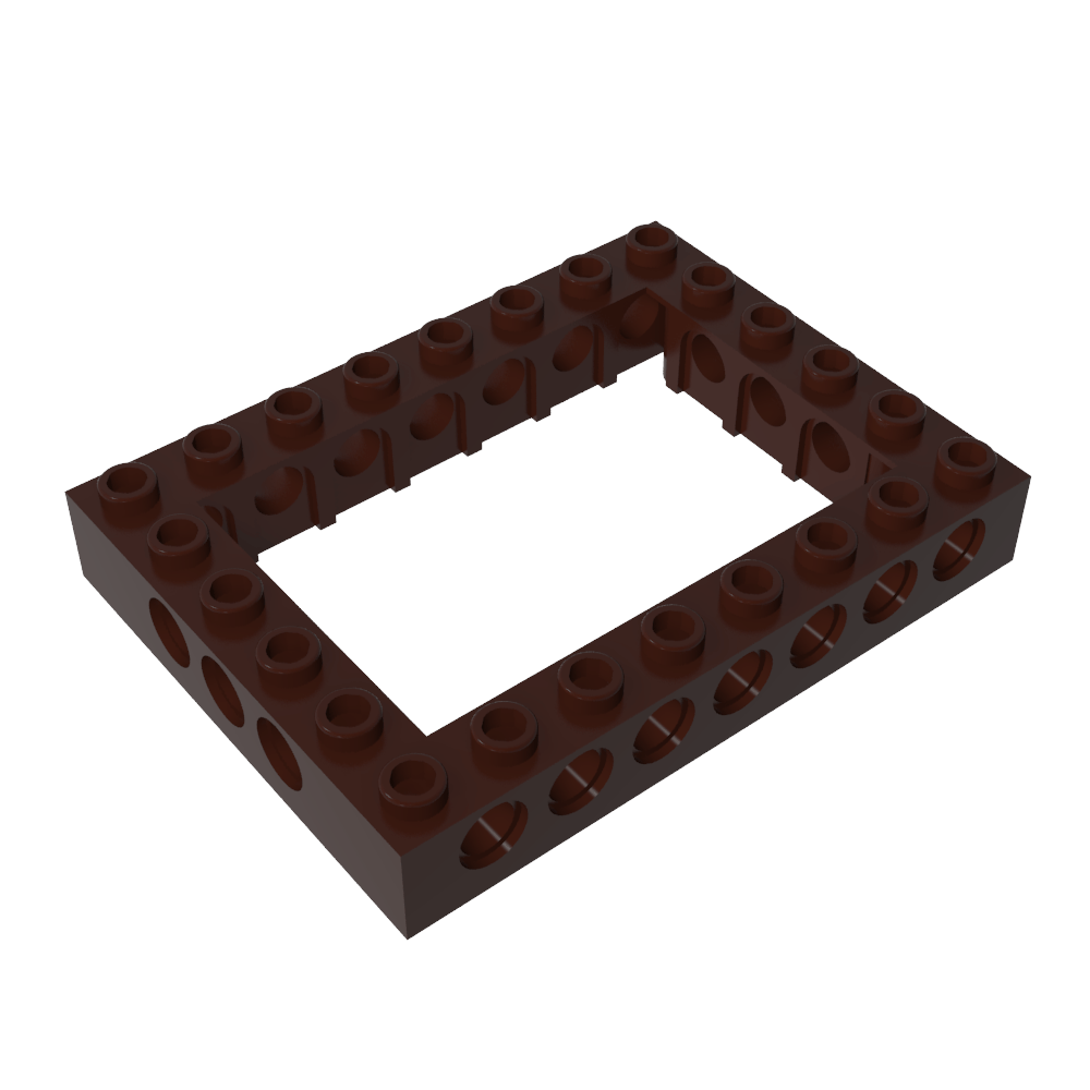 Brique Technic 6 x 8 avec centre ouvert 4 x 6-BricksBulk.Fr