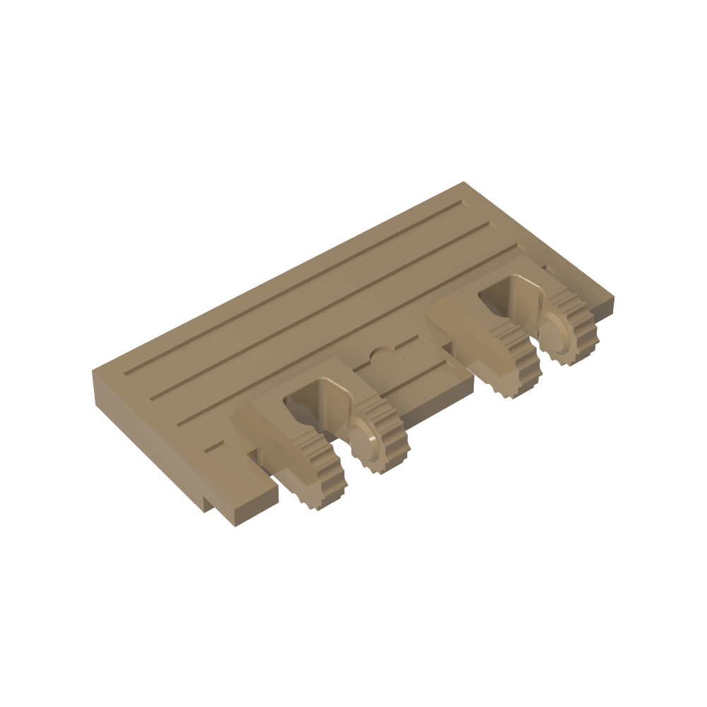 Portail à charnières 2 x 4 à double verrouillage 2 doigts sans renforts arrière-MyGobricksFr
