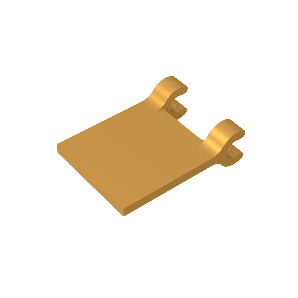 Drapeau carré 2 x 2 [clips fins]-MyGobricksFr