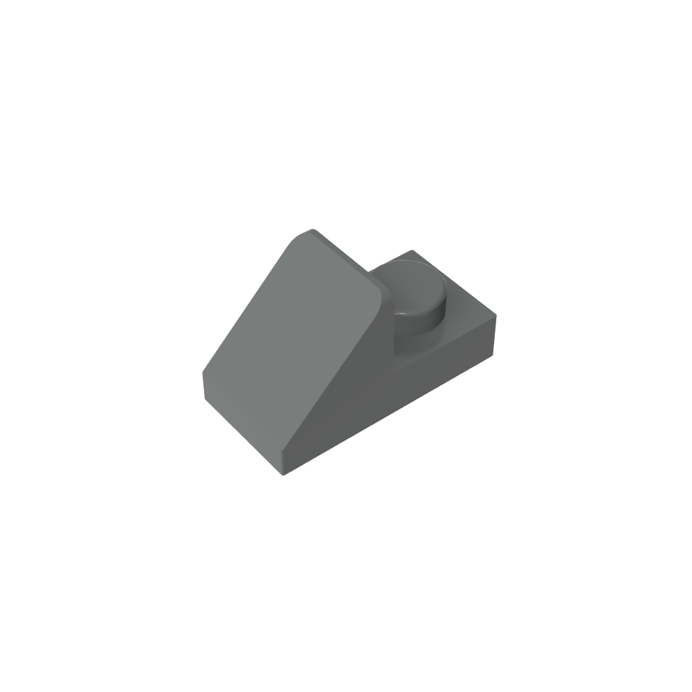 Pente 45° 2 x 1 avec découpe 2/3 [Version originale]-MyGobricksFr