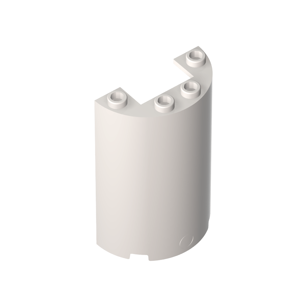 Demi-cylindre 2 x 4 x 5 avec découpe 1 x 2-MyGobricksFr