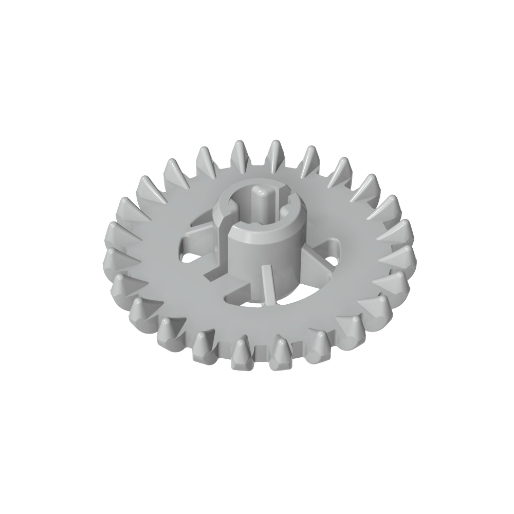 Couronne Technic Gear 24 dents avec renforts [Nouveau style]-MyGobricksFr