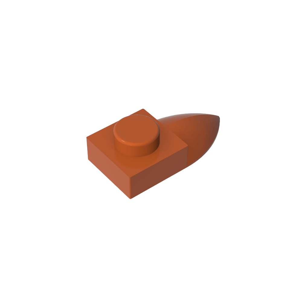 Plaque spéciale 1 x 1 avec dent-MyGobricksFr