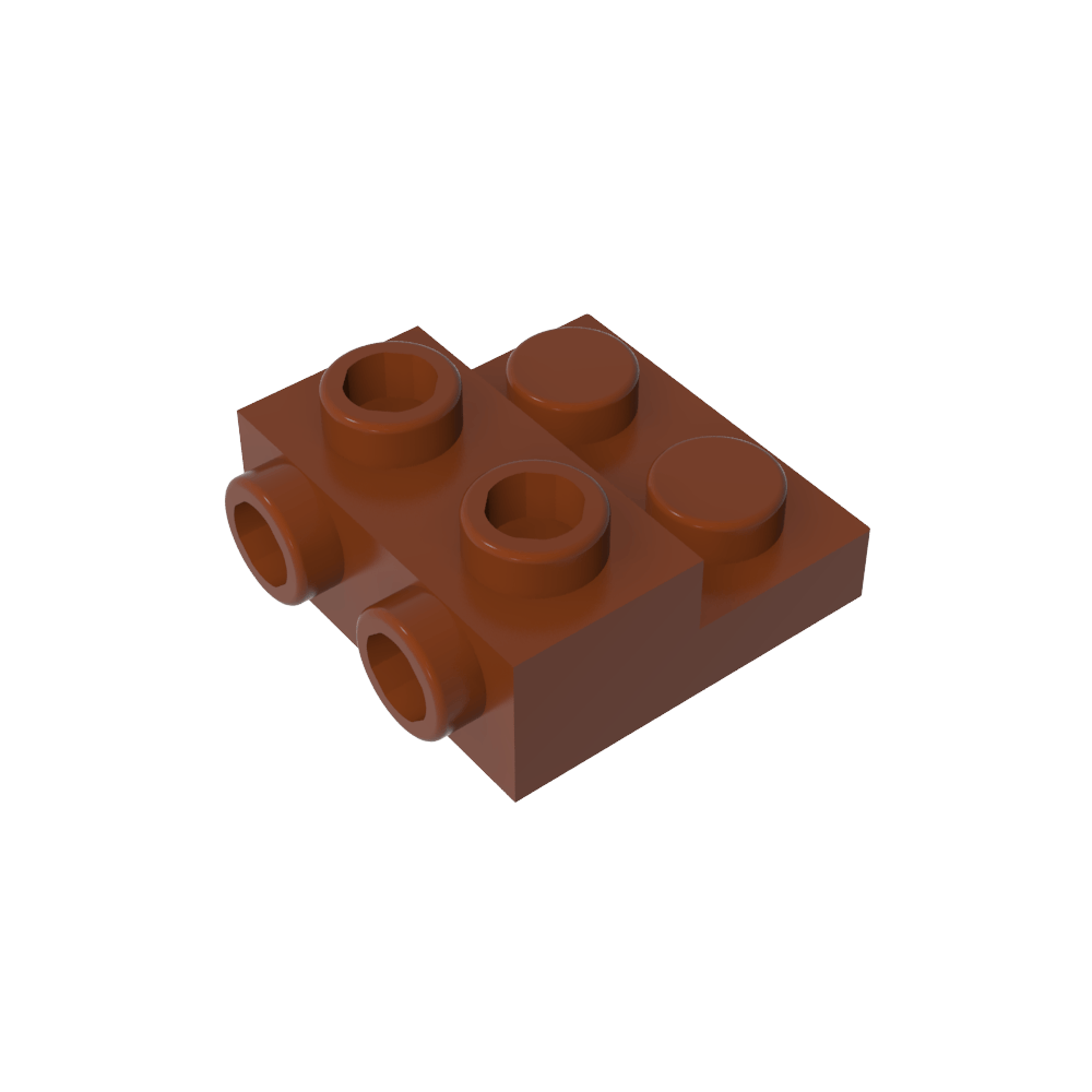 Plaque spéciale 2 x 2 x 0,667 avec deux goujons latéraux et deux goujons en relief-MyGobricksFr