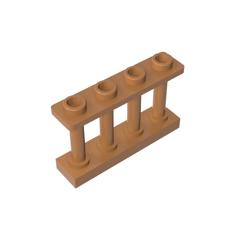 Clôture à fuseaux 1 x 4 x 2 [4 montants supérieurs]-MyGobricksFr