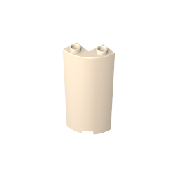 Quart de cylindre 2 x 2 x 5 (Mur)-MyGobricksFr